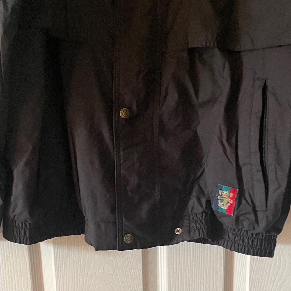 Sunice Men's Black and Navy Plaid Windbreaker - Picture 3 of 4